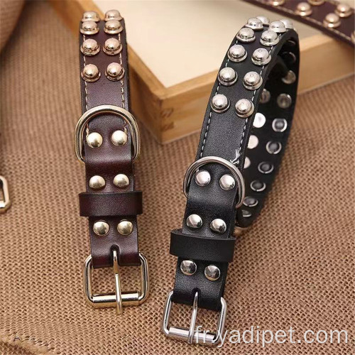 Rivets de balle de collier de chien en cuir avec Cool